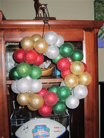 DIY Ornament Wreath