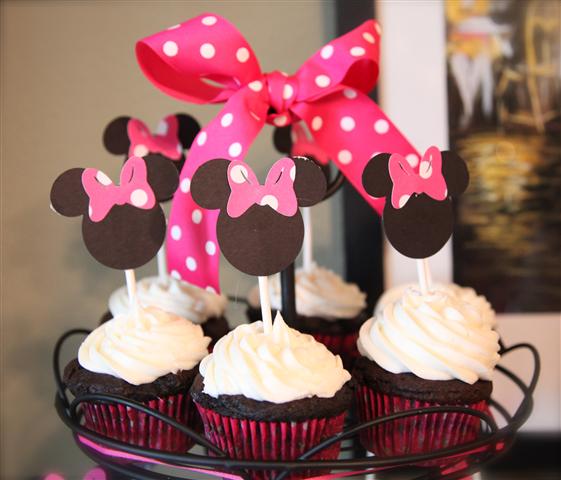 Minnie Mouse Cupcake Toppers