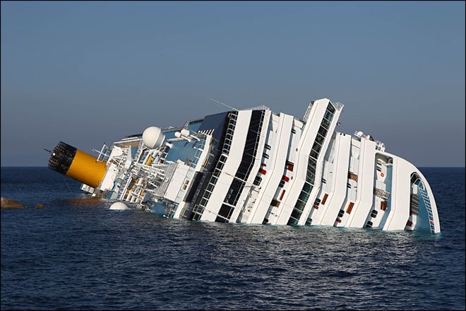 Sinking Italian Cruise Ship