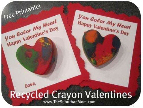 Recycled Crayon Valentines