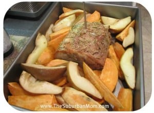 Pork Roast Sweet Potatoes Pears Rosemary