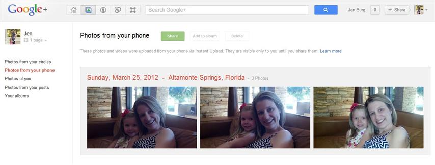 Google Photos from Droid