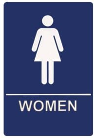 Public Bathroom Sign