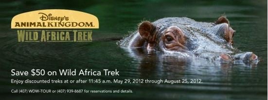 Disney's Animal Kingdom Wild Africa Trek Discount