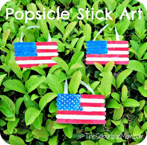 Popsicle Stick Flag Craft