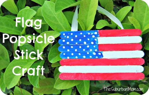 Popsicle Stick Flag Craft