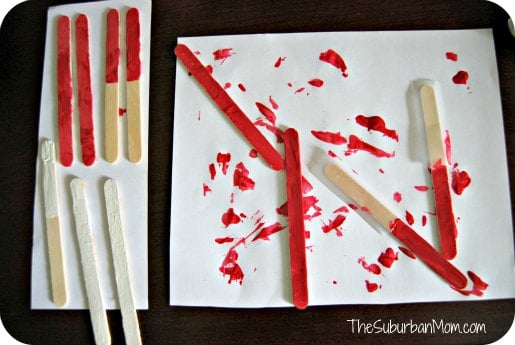 Popsicle Stick Craft Painting