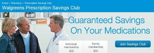 Walgreens Prescription Savings Club