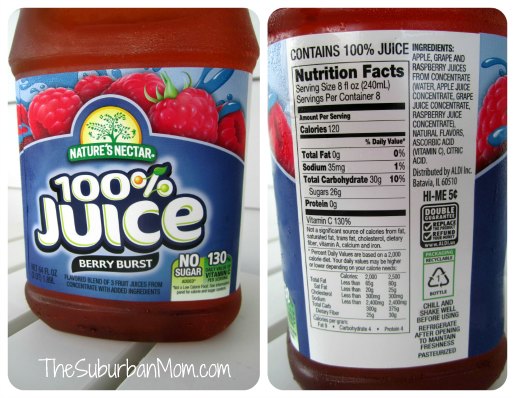 Aldi Nature's Nectar Berry Burst Juice