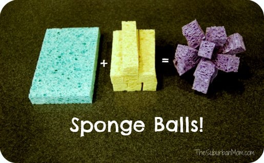 Sponge Balls Kids Craft