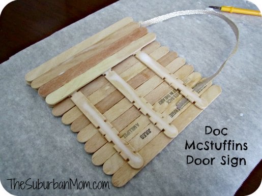 Doc McStuffins Door Sign Kids Craft