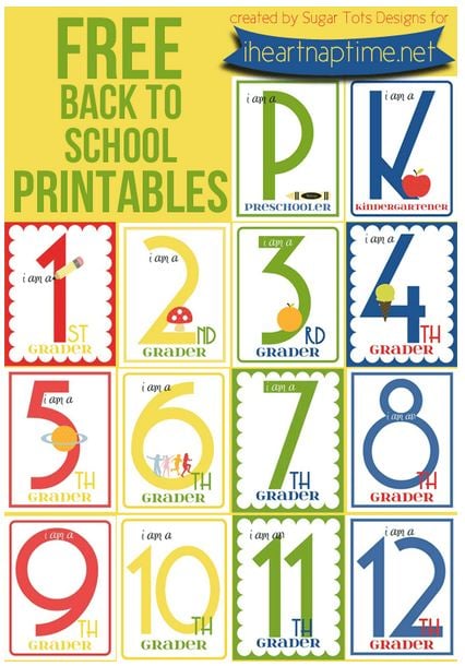 First Day of School Sign Printables