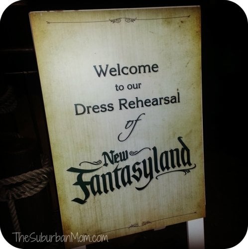 New FantasyLand Dress Rehearsal Magic Kingdom Walt Disney World
