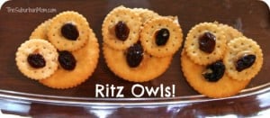 Owl Ritz Crackers Snack