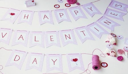 Valentine's Day Free Printable Banner