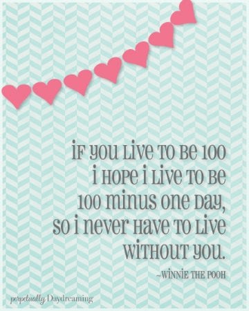 Valentine's Day Free Printable Winnie the Pooh