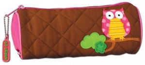 Stephen Joesph Owl Quilted Pencil Case