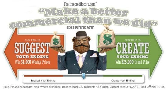 freecreditscore.com contest