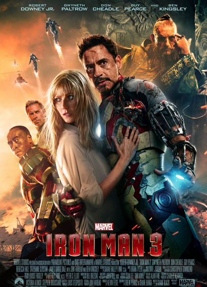 Iron Man 3 Movie Poster Disney Marvel