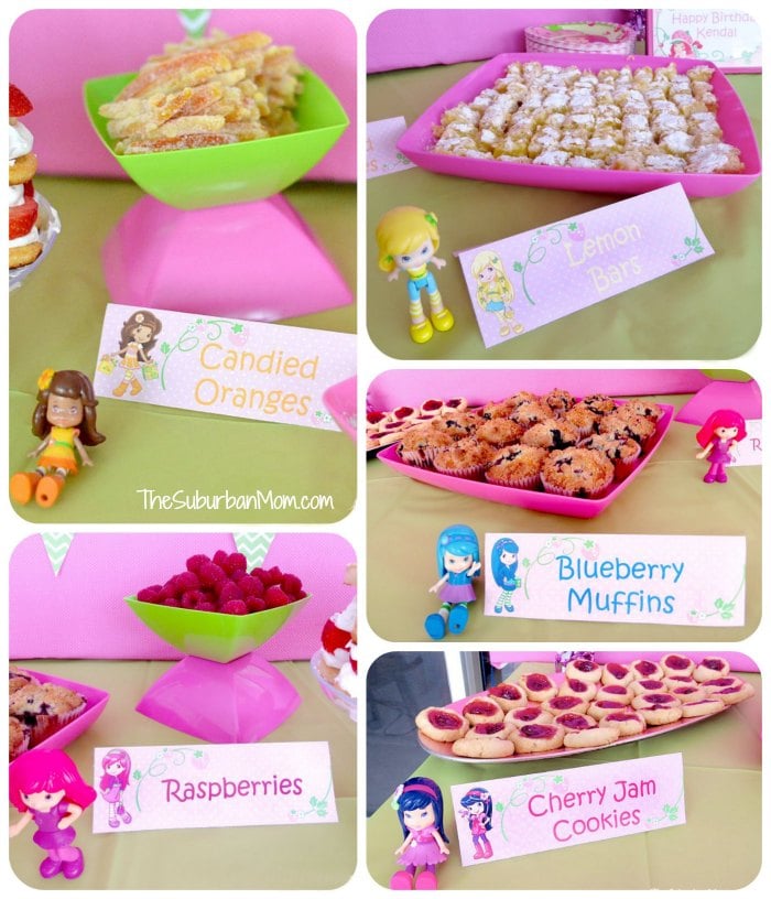 Strawberry Shortcake Birthday Party Lemon Orange Blueberry Raspberry Cherry