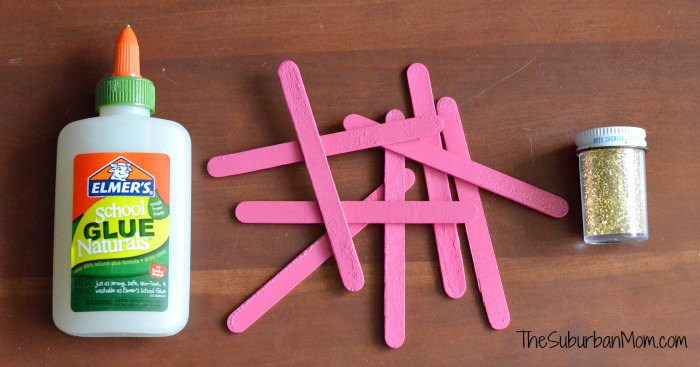Elmer's School Glue Naturals Popsicle Stick Kids Craft