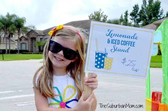 Lemonade Iced Coffee Stand Printable