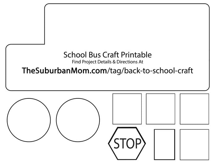 Back To School Countdown Bus Craft