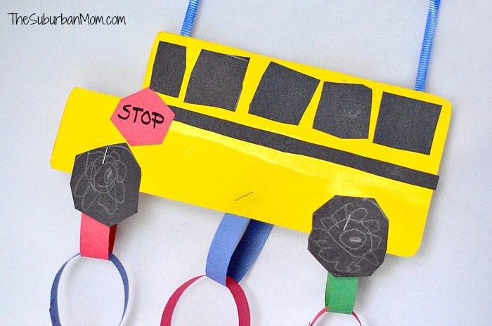 Back To School School Bus Craft