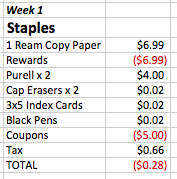 Back to School Roundup Week 1 total