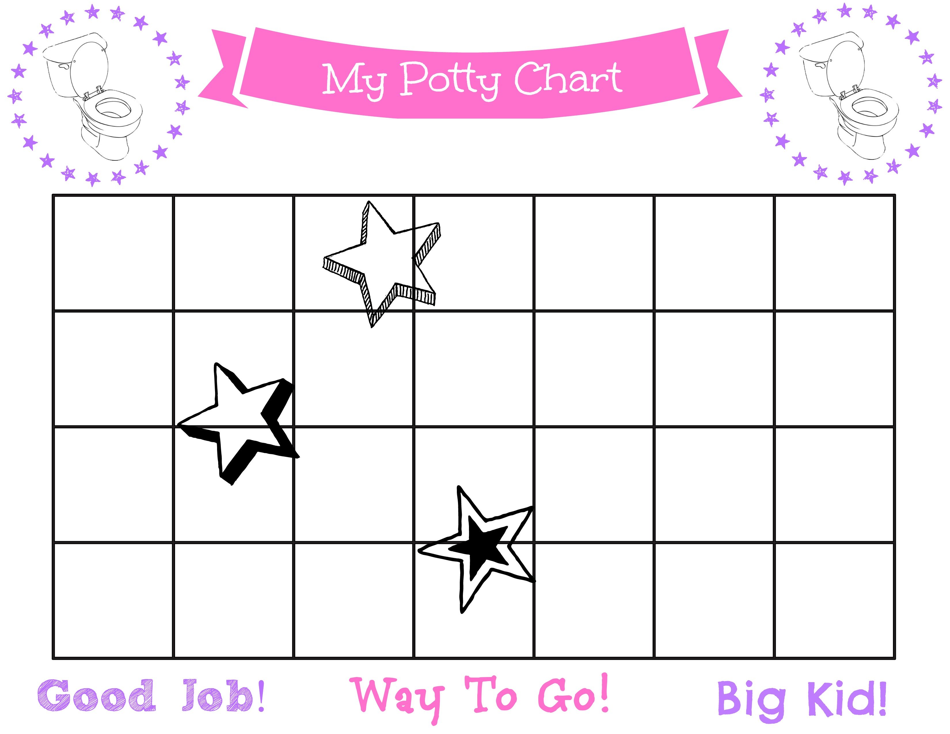 Potty Training Reward Chart Printable