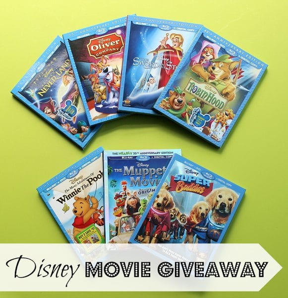 Disney 7 Movie Giveaway
