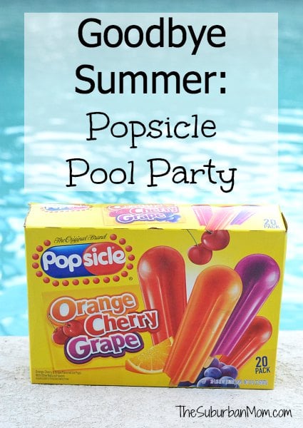 Goodbye Summer Popsicle Pool Party