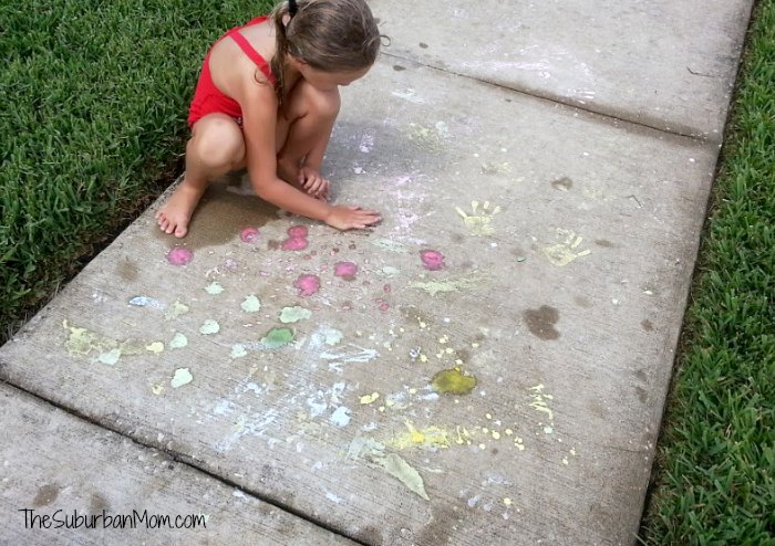 Homemade Frozen Sidewalk Chalk Paint