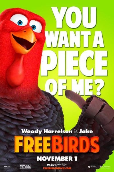 Free Birds Poster Woody Harrelson