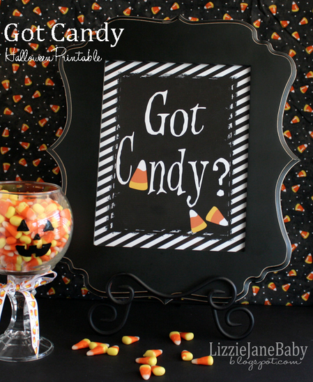 Halloween Candy Printable