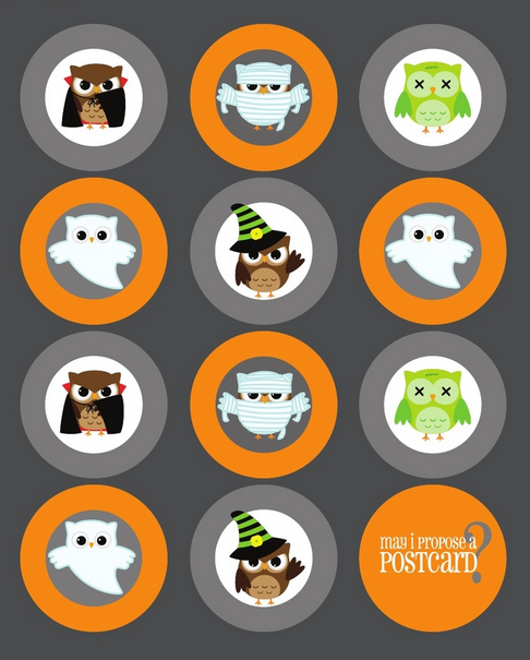 Halloween Owl Printable Tags