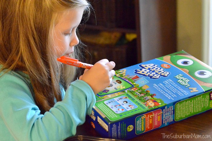 Alpha Bits Cereal Box