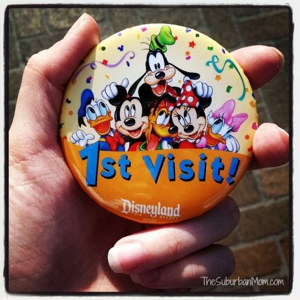 First Visit Disneyland Button