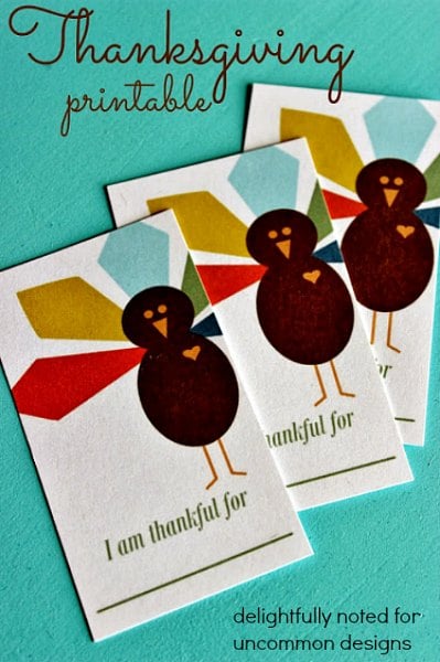 Free Thanksgiving Printable