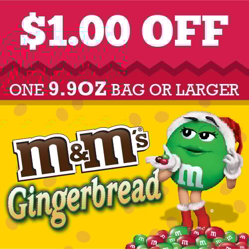 M&Ms Gingerbread coupon