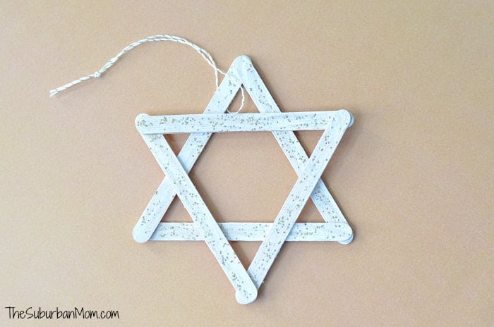 Popsicle Stick Christmas Ornament Star of David