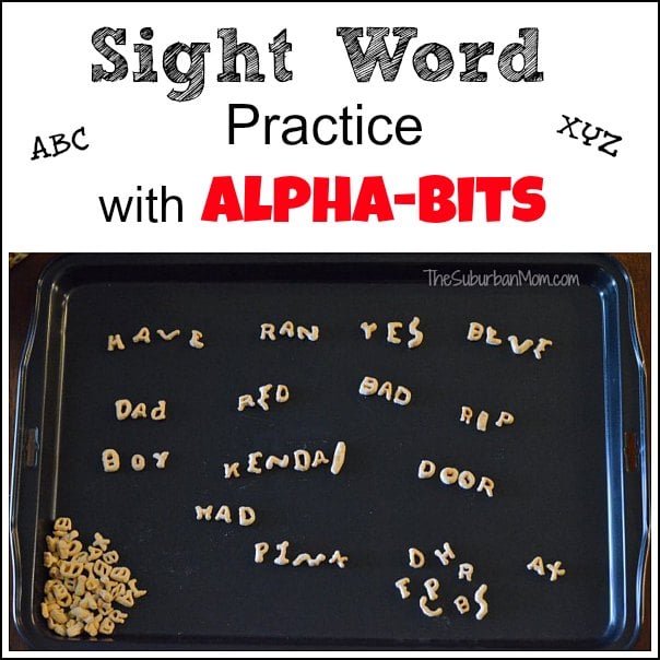 Sight Word Practice Alpha Bits