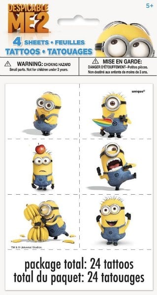Minion Temporary Tattoos