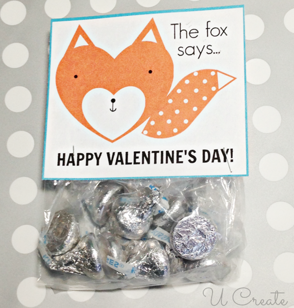 Fox Valentine Printable