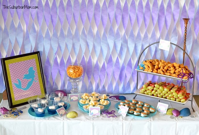 The Little Mermaid Ariel Birthday Party ~ Ideas, Food, Crafts