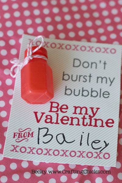 Dont Burst My Bubble Valentine