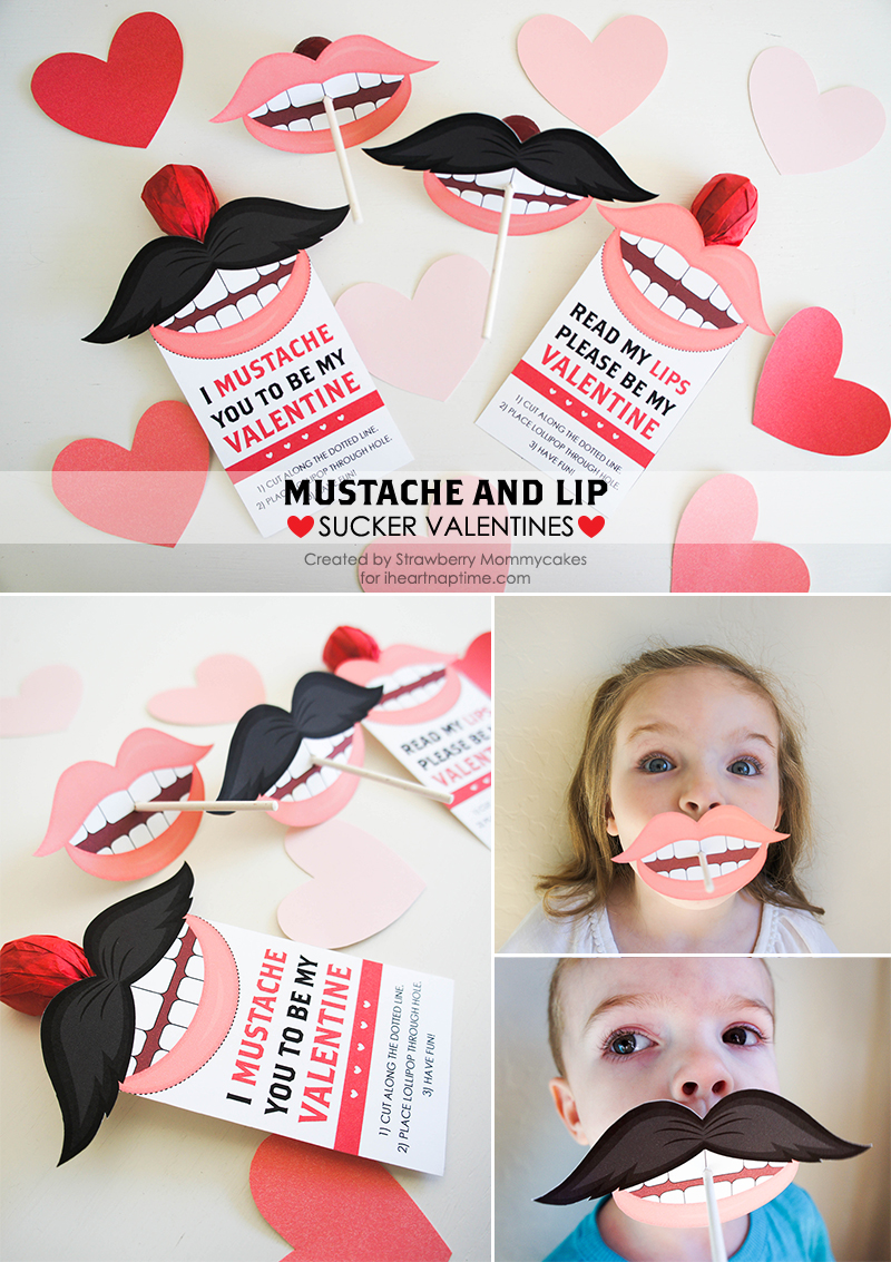 Mustache Valentines Printable