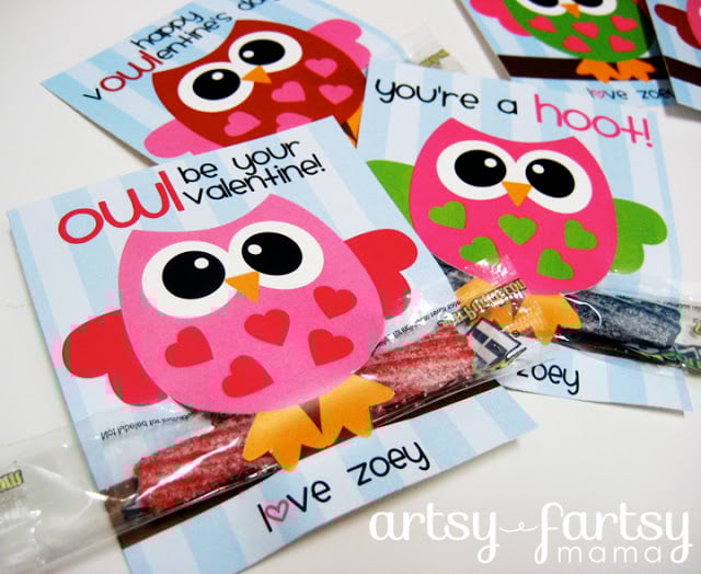 Owl Valentine Printable