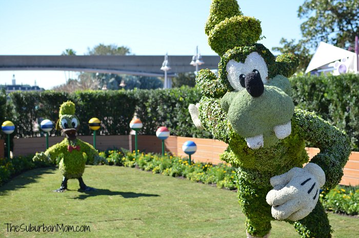 Flower Garden Epcot Goofy Donald