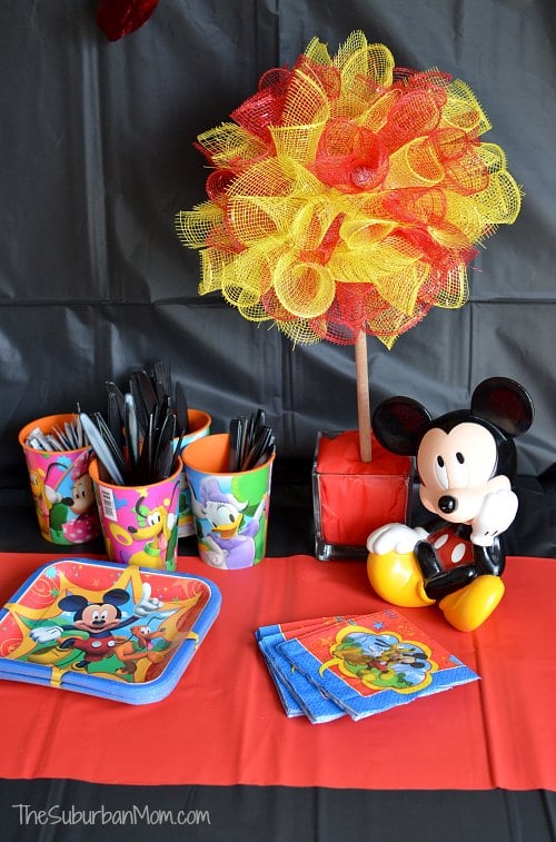 Mickey Mouse Party DIY Topiary